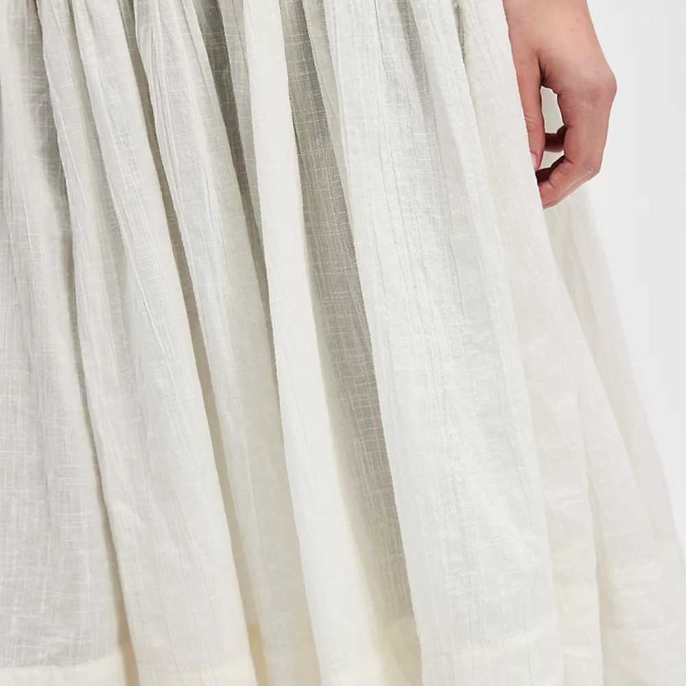 Free People Cream A-Line Skirt - Picture 4 of 9